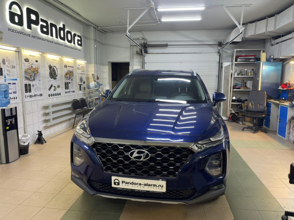 Hyundai Santa Fe установка Pandora DX 4GL Plus